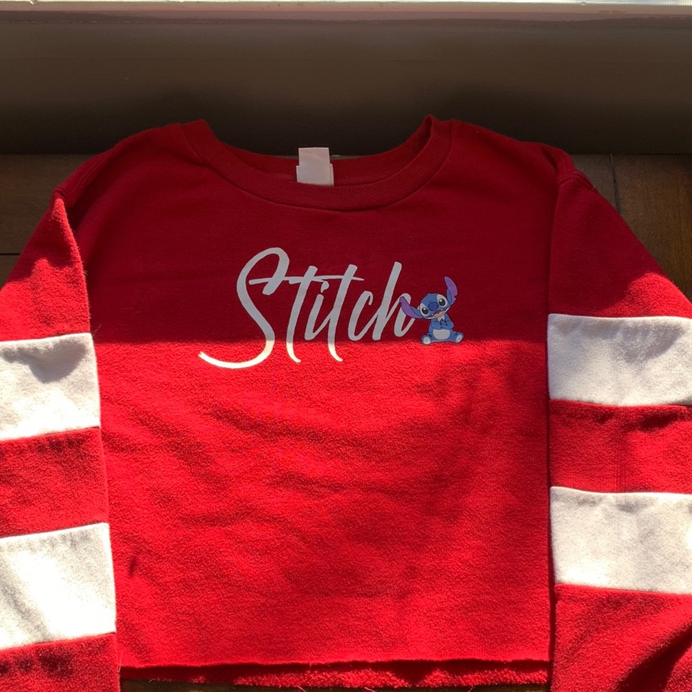 Large Disney crop stitch sweater